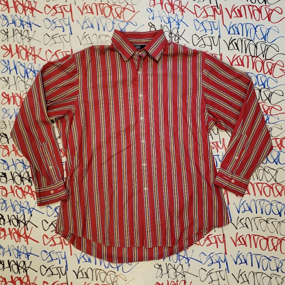 Vintage Polo Ralph Lauren Button Down Shirt Large